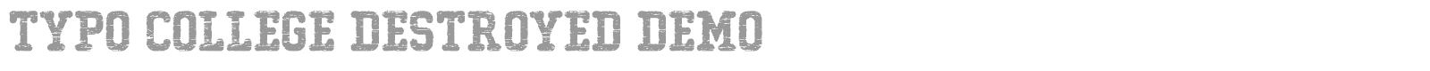 Typo College font preview